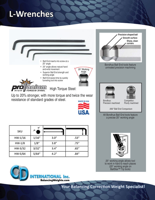 5/64" Hex Wrench 246