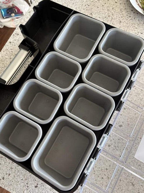 Rubber cups for keeping parts separate