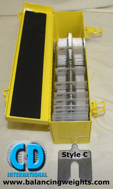 Complete Kit Size C Stainless Steel Alignment Shims Balancing Weights