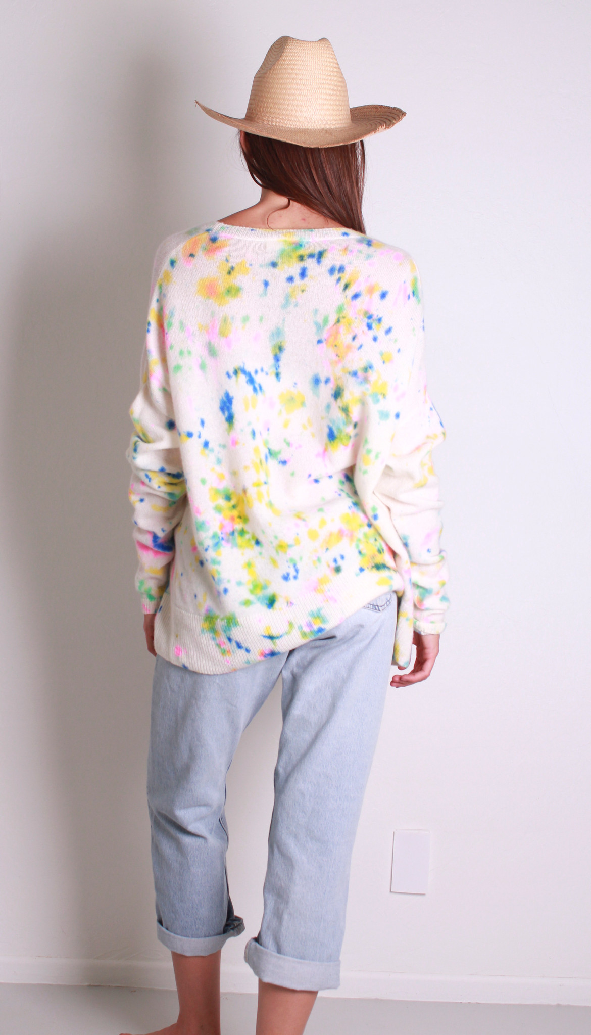 100% CASHMERE POCKET CARDI CONFETTI - LOVE TANJANE