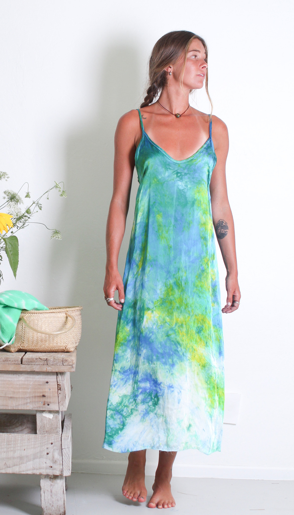 100% SILK FANNY DRESS TROPIC - LOVE TANJANE