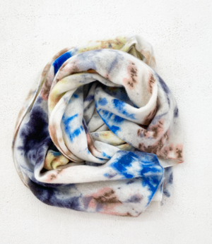 100% CASHMERE WRAP BIARRITZ TIE DYE