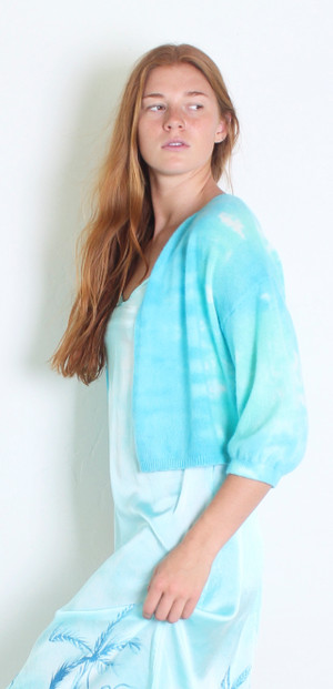 100% CASHMERE MINI CARDI MARIN