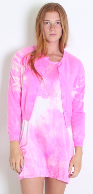 100% CASHMERE CELINE CARDIGAN BONBON