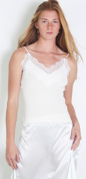 MERINO WOOL CAMI TOP  NATURAL