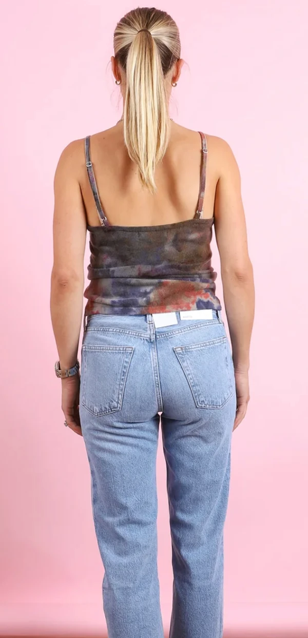 MERINO WOOL CAMI TOP FALL LEAVES