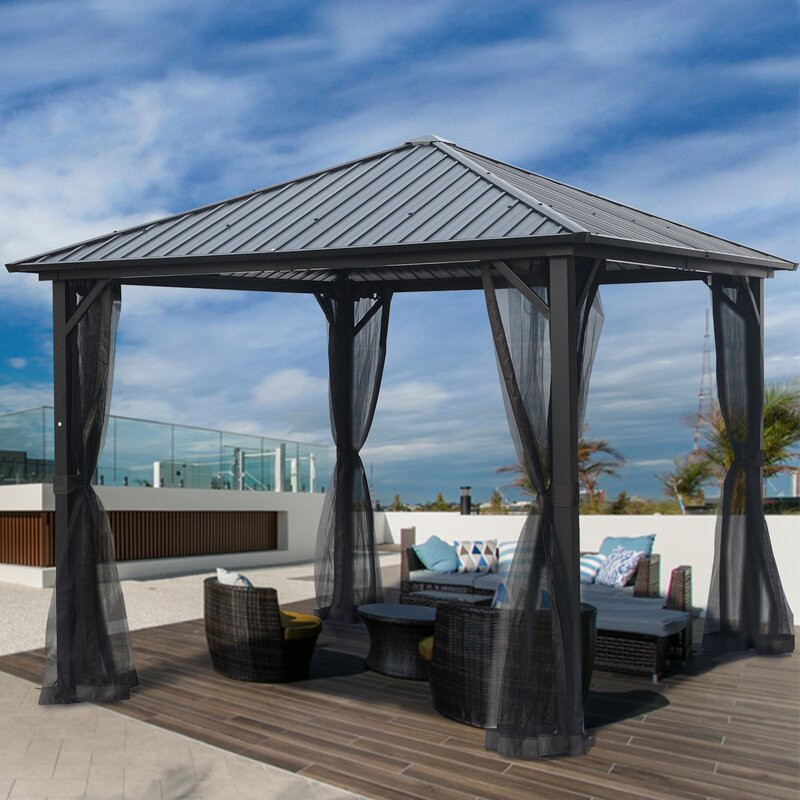 Arlmont & Co Aluminum Patio Gazebo Installation Service