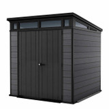 Cortina Premium Modern Outdoor Storage Shed Installation