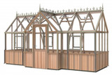 Durham Victorian Half Board Cedar Greenhouse Assembly