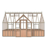 Cambridge Porch Victorian Greenhouse Assembly