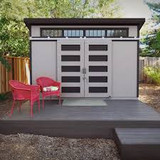 Palisade Wood Shed with with Smartside Installation