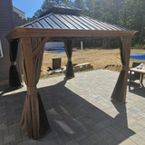 Outdoor Hardtop Gazebo Patio Installation