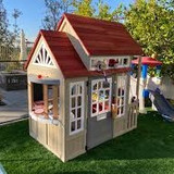 Braewood Wooden Outdoor Playhouse Assembly