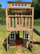 Cedar Summit Lofty Heights Playhouse Installation