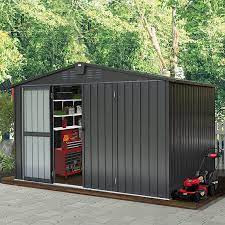Domi Outdoor Living Outdoor Storage Shed Gable Roof Installation Service
