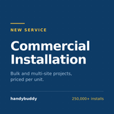 Available now! Commercial installation