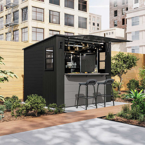 Suncast 8x7 Cabana Entertainment Shed Installation