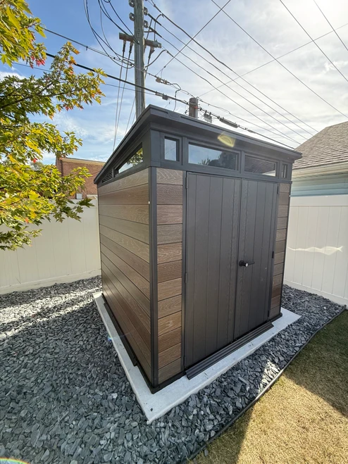 Keter Cortina Storage Shed assembled by a HandyBuddy expert in La Grange, IL · Sep 2025