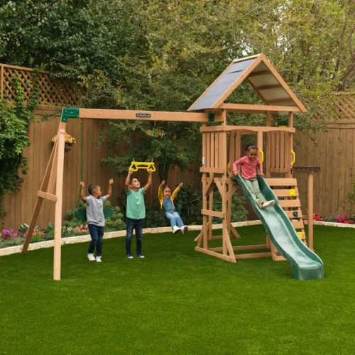 Kidkraft Lawnmeadow Wooden Swing Set