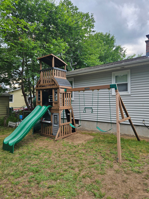 Kidkraft Summit View Swing Set installed by a HandyBuddy expert in Chicopee, MA · Jun 2026