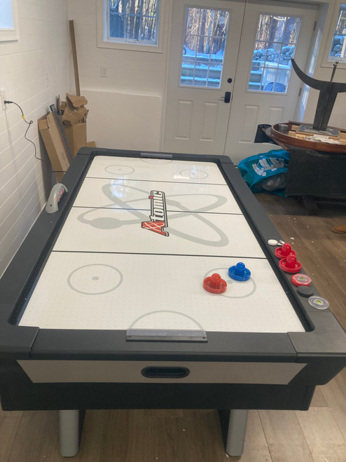 Atomic Top Shelf Air Hockey Table assembled by a HandyBuddy expert in Carlisle, MA · Dec 2024