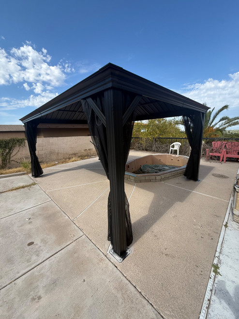 Sojag Messina Gazebo with Galvanized Roof installed by a HandyBuddy expert in Phoenix, AZ · Jun 2026