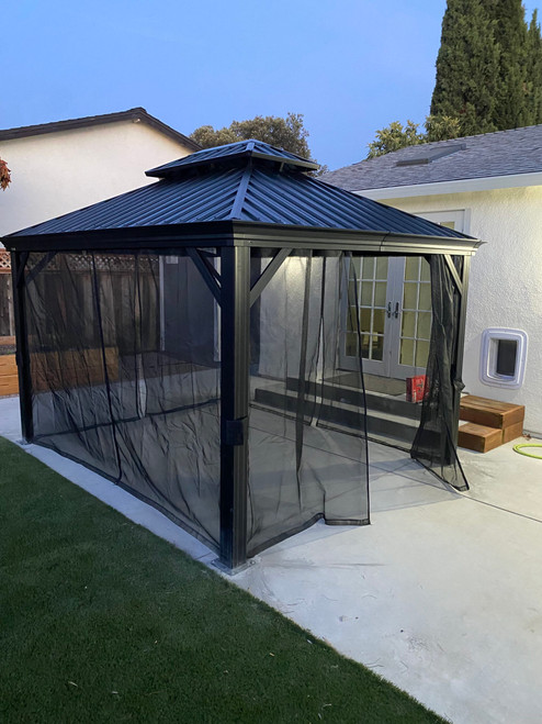 Sojag Messina Gazebo with Galvanized Roof installed by a HandyBuddy expert in San Jose, CA · Jun 2024