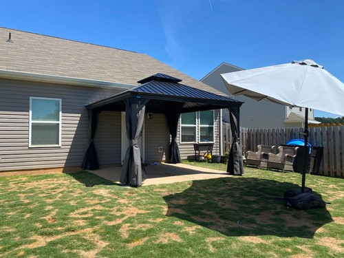 Sojag Messina Gazebo with Galvanized Roof installed by a HandyBuddy expert in Statesville, NC · Apr 2024