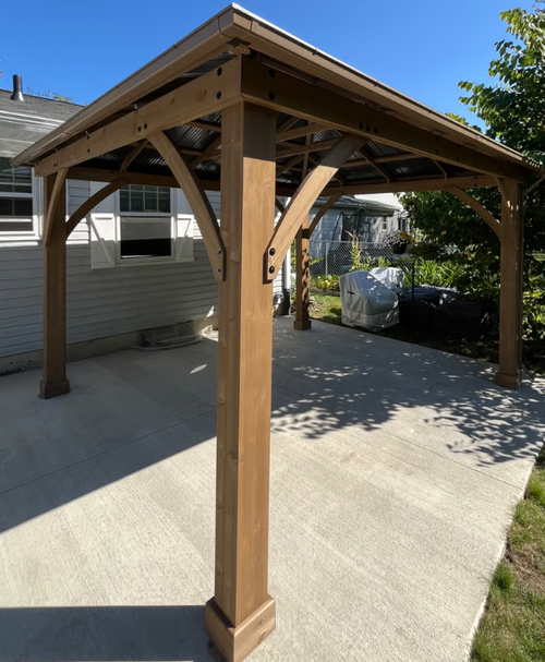 Yardistry Gazebo with Aluminum Roof assembled by a HandyBuddy expert in Holt, MI · Sep 2025