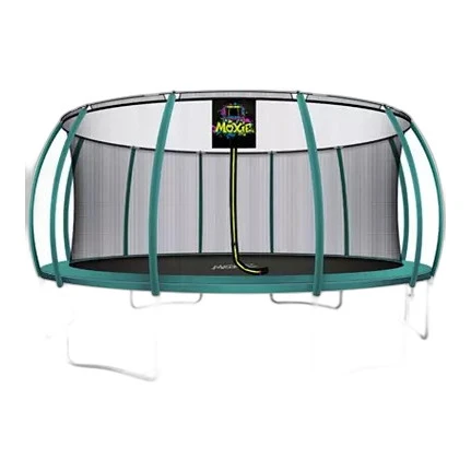 Pumpkin-Shaped Trampoline Set with Enclosure Assembly