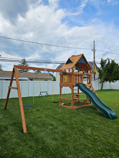 Gorilla Playsets Chateau Tower Playset installed by a HandyBuddy expert in Plainview, NY · May 2026