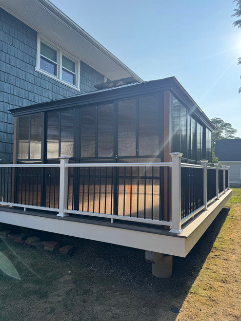 Erommy Sunroom for Backyard Greenhouse with Sliding Door installed by a HandyBuddy expert in Methuen, MA · Jul 2025