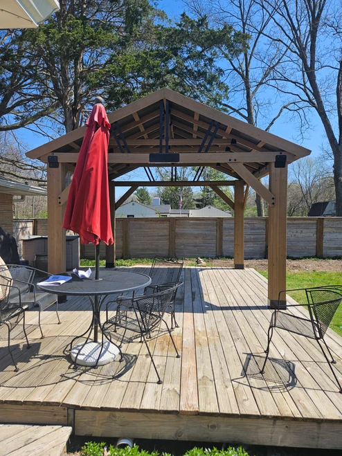 Yardistry Wood Pavilion installed by a HandyBuddy expert in Zionsville, IN · Mar 2026