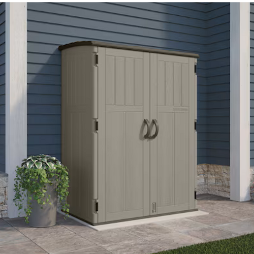 Large Vertical Storage Shed Assembly