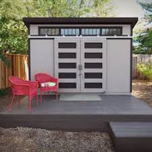 Palisade Wood Shed with with Smartside Installation