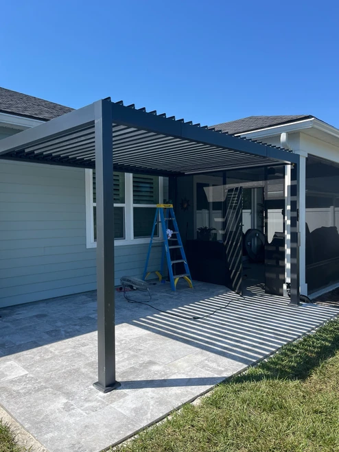 Sunvilla Stratus 10' x 13' Motorized Pergola assembled by a HandyBuddy expert in Fernandina Beach, FL · Aug 2026