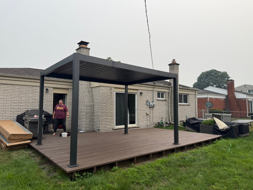 Sunvilla Stratus 10' x 13' Motorized Pergola assembled by a HandyBuddy expert in Livonia, MI · Jul 2026