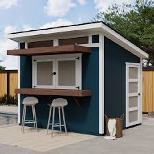Solara Wood Bar Shed Installation