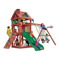 Gorilla Playsets Treetop Racer Deluxe Residential Wood Playset