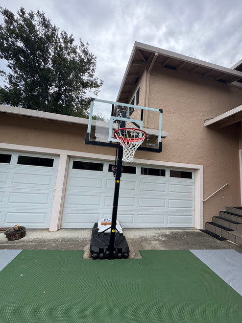 Lifetime 54" Mammoth Portable Basketball Hoop w/ Tempered Glass assembled by a HandyBuddy expert in Cupertino, CA · Jul 2026
