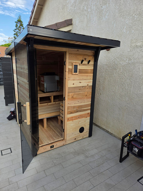 Backyard Discovery Lennon Outdoor Cube Sauna assembled by a HandyBuddy expert in San Clemente, CA · Jul 2026