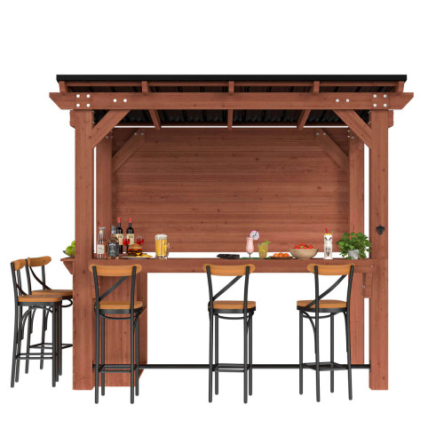 Veikous 8.5 x 6 Bar Gazebo