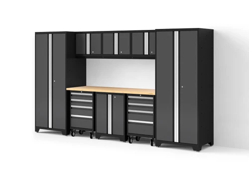 New Age Products Bold XL Series 9PC Garage Cabinetry Set