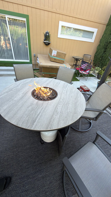 Professional Clearfield 7-piece Sling Fire Patio Dining Set Assembly Installation Service