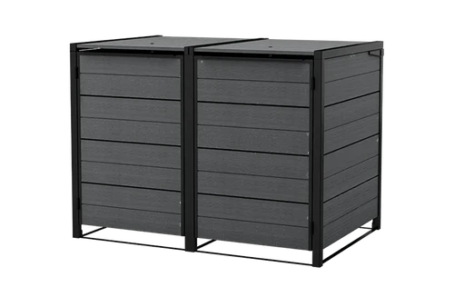 Hide Away 2 x 96 Gallon Trash Can Storage Shed Assembly