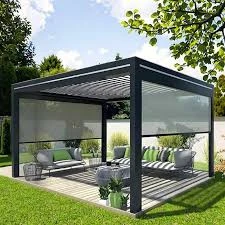 16x20 Motorized Louvered Aluminum Pergola Installation