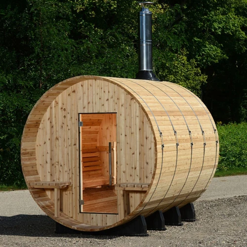 Almost Heaven Grandview 4-6 Person Canopy Barrel Sauna
