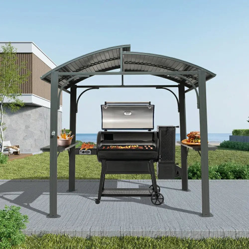 8x5 Grill Gazebo Arc Roof Installation