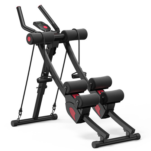 Dual-Track Ab Machine for Core Training Cardio Training Assembly