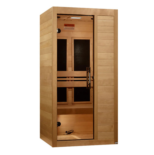 Maxxus S-Line 1-Person Low EMF FAR Indoor Infrared Sauna + Red Light Therapy | MX-S106-01 Assembly